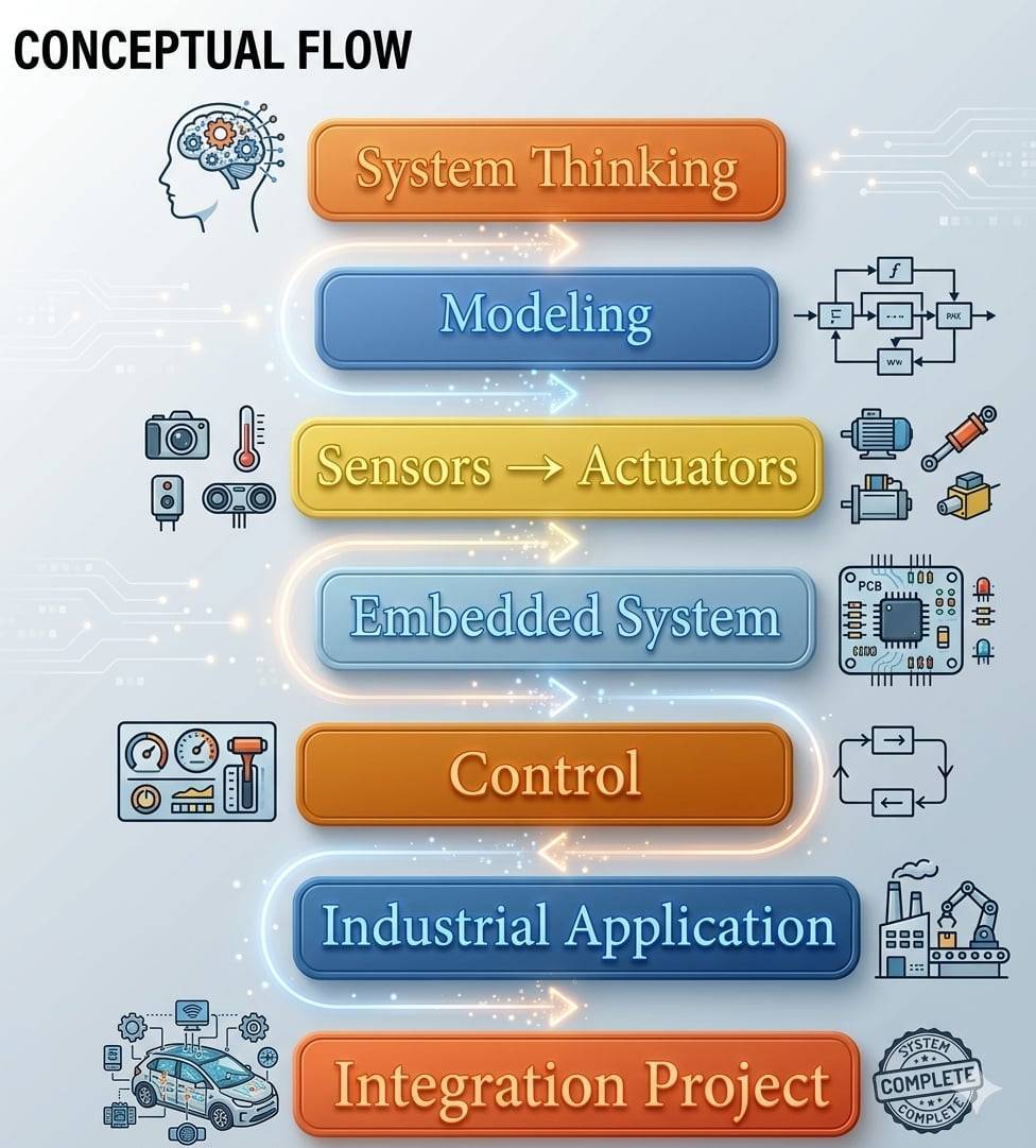 MAE Conceptual Flow · 7 ขั้นการเรียนรู้