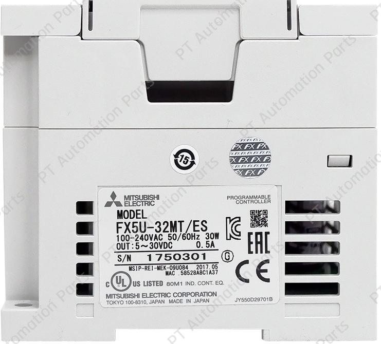 FX5U-32MT/ES nameplate