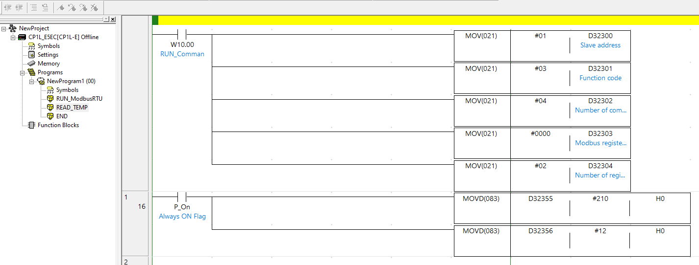 READ_TEMP ladder section